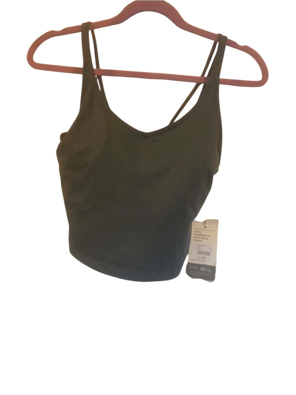 NWT Vuori Halo Performance Crop STONE HEATHER Size Large